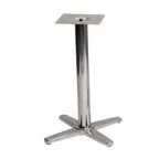 image of G & A CQH2222 CQ Series 22x22 Bar Height Chrome Table Base with 3 Inch Column