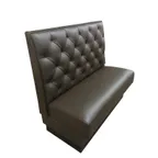 image of G & A DIAMOND TUFTED-1/2-42 1/2 Circle Upholstered Tufted Back Booth, 42"H, COM/Esprit Vinyl, Solid Wood Frame