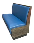 image of G & A DYLAN-1/2-48 Upholstered 1/2 Circle Corner Booth, 48H, Wood Frame, COM/Esprit Vinyl, Sold per Foot