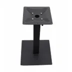 image of G & A GB1818UMB GB Series 18x18 Dining Height Steel Table Base, Black Powder Coat, 2-1/4 dia. Column, Umbrella Hole