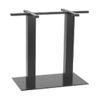 image of G & A GBH1628 GB Series Bar Height Table Base, 16x28 Spread, Steel, Black Powder Coat Finish