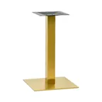 image of G & A GD1818 Steel Restaurant Table Base, 18x18 Spread, Dining Height, Gold Powder Coat Finish
