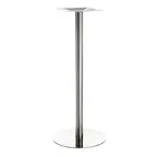 image of G & A GRH18 Stainless Steel Bar Height Table Base, 18" Spread, 2" Column, Brushed Finish