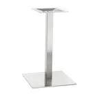 image of G & A GS2424 Stainless Steel Table Base, 24x24, Dining Height, Brushed Finish