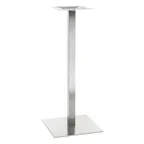image of G & A GSH1818 GS Series 18x18 Bar Height Stainless Steel Table Base Brushed Finish