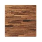 image of G & A HS2424 24x24 Square Saman Hardwood Table Top, 1.5 Thick, Exotic Walnut UV Finish