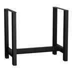 image of G & A LBIH72 I-Beam Table Base, Bar Height, 29.5x71.5, Heavy Duty Steel, Black Powder Coat Finish