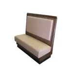 image of G & A PROVENCE-3/4-42 3/4 Circle Upholstered Corner Booth, Wood Frame, 42"H, Priced per Linear Foot