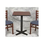 image of G & A T51 T Series Drop Leaf Table Top, Square-to-Round, 36x36, 1 Laminate, T-Mold Edge