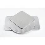 image of G & A TA2747 Rectangle Aluminum Table Top, 27x47, 1 Inch Thick, Four Point Pedestal Base