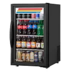 image of True GDM-06-34-HC~TSL01 20" Countertop Glass Door Refrigerated Merchandiser in Black