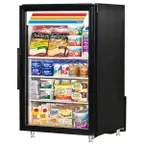 image of True GDM-07-HC~TSL01 24" Merchandiser, 6.4 cu ft, Black Steel Swing Door, R290, 1/6 HP 115V