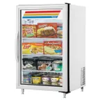 image of True GDM-07F-HC~TSL01 24" Countertop Swing Glass Door Freezer in White, 1/4 hp