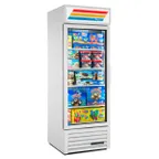 image of True GDM-23F-HC~TSL01 27" 1 Glass Door Merchandiser Freezer in White