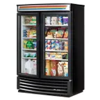 image of True GDM-35SL-RF-HC-LD 39" Slim Line Radius Front Glass Door Refrigerated Merchandiser