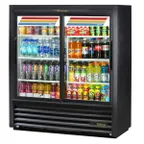 image of True GDM-41SL-54-HC-LD 47" 2-Section Sliding Glass Door Refrigerated Merchandiser
