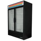 image of True GDM-49F-HC~TSL01 54" 2 Glass Swing Door Merchandiser Freezer in White