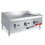image of General GCMG-36NG 36" Countertop Gas Griddle with Manual Controls