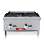 image of General GCRB-24LP 24" Countertop Gas Charbroiler with Manual Controls