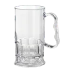 image of GET 00082-1-SAN-CL Clear Beer Mug, 10 Oz, 2-3/4" Dia. X 5"H, SAN - 1 Dozen