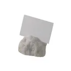 image of GET 1065050 Frilich Accessoire Menu Card Holder, Stone White, 2-3/4" x 1-1/2" x 3-1/5"