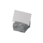 image of GET 1065051 Frilich Accessoire Label Holder, 2-3/4" x 1-1/2" x 3-1/5", Granite