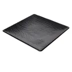 image of GET 15003076001 Cheforward Sustain Tray, 11-1/4"L x 11-1/4"W x 1-3/4"H, Square, Melamine, Black