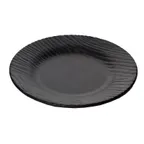 image of GET 15003218001 Cheforward Sustain Rim Plate, 12-1/2" Dia. x 1-1/2"H, Round, Melamine, Black