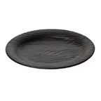 image of GET 15003266001 Cheforward Sustain Rim Platter, 17"L x 13"W x 1-3/4"H, Oval, Melamine, Black