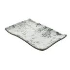 image of GET 15005063006 Cheforward Endure Platter, 8.25"L x 5.7"W x 1.1"H, Gray Melamine, Dishwasher Safe