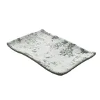 image of GET 15005065006 Cheforward Endure Platter, 15.7"L x 10.9"W x 1.4"H, Rect Melamine Gray, BPA Free