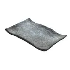image of GET 15005065007 Endure Platter, 15-7/10" L x 10-9/10" W x 1-2/5" H, Pewter, BPA‑Free Melamine