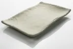 image of GET 15005065008 Endure Platter, 15 3/4"L x 10 9/10"W x 1 2/5"H, Rectangular, Melamine, Ivory
