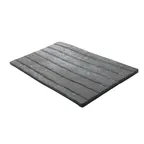 image of GET 15005072007 Endure Tray, 10-3/5"L x 6-1/10"W x 1"H, Rectangular Melamine, Weathered Pewter Gray