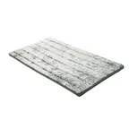 image of GET 15005073006 Cheforward Endure Tray, 13-3/4"L x 8-1/4"W x 1-1/10"H, Rectangular, Melamine, Grays