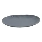 image of GET 15005083005 Endure Plate, 10-1/4"L x 6-1/10"W x 1-3/5"H, Oval, Melamine, Weathered Onyx