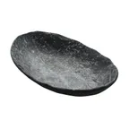 image of GET 15005085007 Cheforward Endure Plate, Large Oval 12-2/5"L x 7"W x 1-3/5"H, Melamine, Pewter Gray