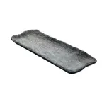 image of GET 15005102007 Cheforward Endure Plate, 10-3/5" L x 4-2/5" W x 1" H, Oblong, Melamine, Pewter Gray