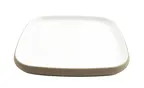 image of GET 21375-TOH/SND Cheforward Hatch Plate-10.5" L x 10.5" W x 1" H, Square, Honey/Sandstone Melamine
