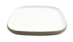 image of GET 21376-TOH/SND Cheforward Hatch Plate, 12" x 12" x 1"H Square, Honey/Sandstone Two‑Tone, Melamine