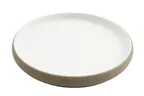 image of GET 21378-TOH/SND Cheforward Hatch Plate, 8-1/2" Dia. x 1"H, Honey/Sandstone Two‑Tone, Melamine