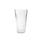 image of GET 2232-1-CL Tahiti 32oz Clear Textured SAN Tumbler, 4" Dia x 7-3/8" H, BPA Free, NSF - Dozen