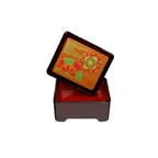 image of GET 230-2-F Fuji™ Don Jyu Box, Plastic Box & Cover, 6-1/2" W x 5-1/2" D x 3" H - 1 Dozen