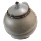 image of GET 2757157 Frilich Bowl with Lid, 1.6 Qt (51 oz), 6.7" Dia x 7.5" H, Gray China General Use