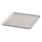 image of GET 2934230 Frilich Raiser Plate, 9"W x 9"D x 3/4"H, Square, White, China