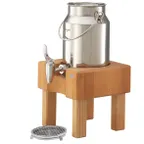 image of GET 3131042 Frilich Milk Dispenser, 1.3‑Gallon (5 L) 8.9"×8.7"×16.3" Stainless Steel Valve - Set