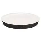 image of GET 3255051 Frilich Picknick Set, 16" Dia. x 2-3/4" H Round Tray, China Plate, Wicker Basket - Set