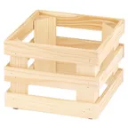 image of GET 3588130 Frilich Raiser Riser Frame, Square 9" x 9" x 6.7" Wood, Natural, Height 5"‑8"