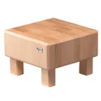 image of GET 3651041 Frilich Butcher Block Riser, 8-7/10" W x 8-7/10" D x 6.5" H, Beech Wood