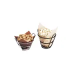 image of GET 4-22770 Clipper Mill Bucket Basket – 4-1/2" Dia. × 2-1/2" H, Round Stainless Steel Serving Basket